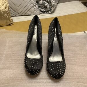 Elegant Black Studded Heels